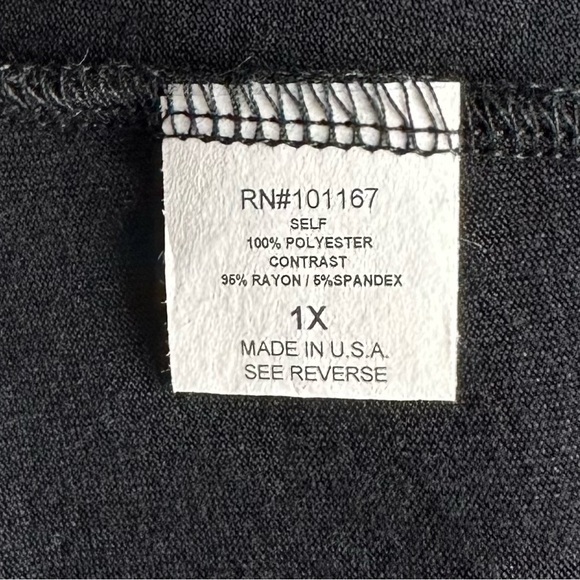 Cha Cha Venta 1X Animal Print Layover Black Sleeveless Tank Scoop Neck - Picture 12 of 12